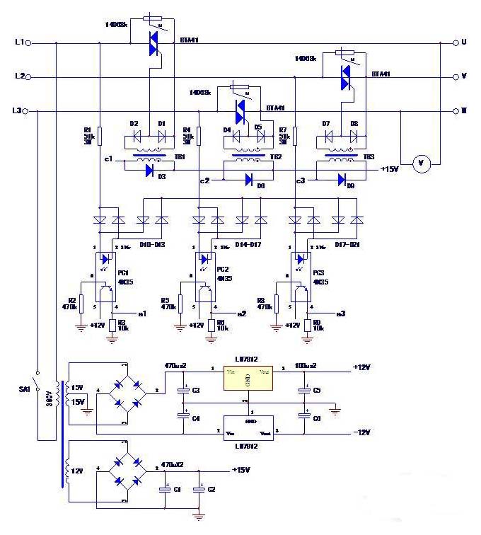 力矩電機控制器原理圖